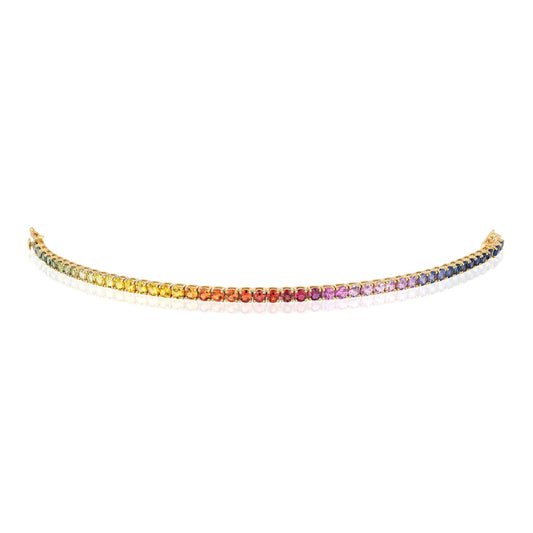 3.5 mm Round Sapphire Bracelet