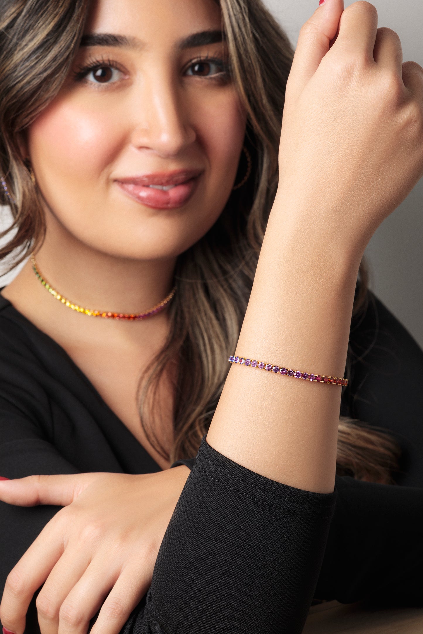 3.5 mm Round Sapphire Bracelet