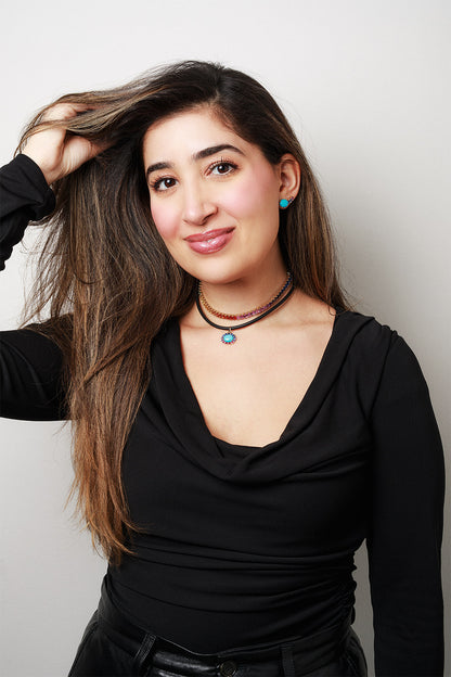 Turquoise & Blue/Purple/Pink Sapphire Charm